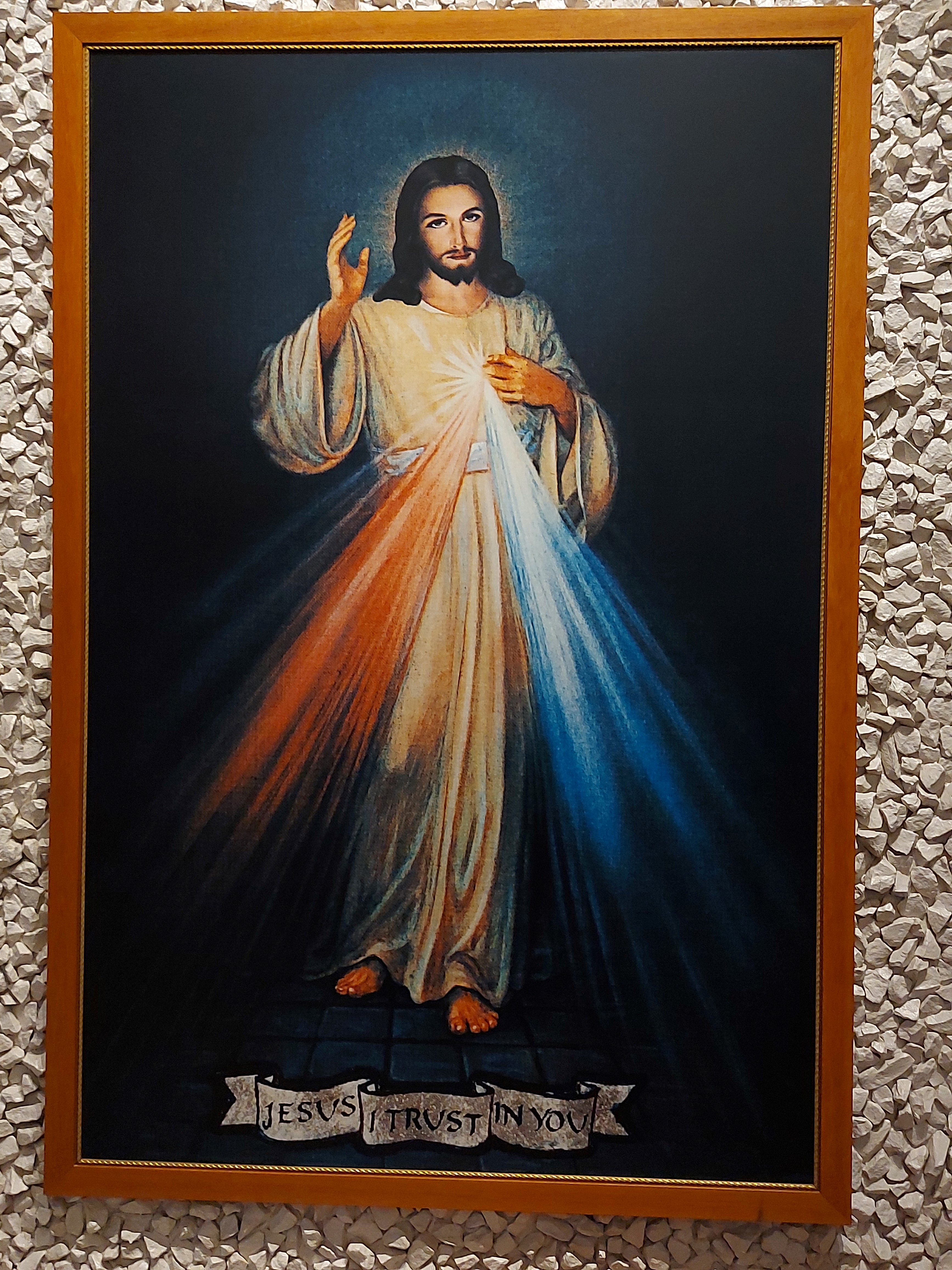 Divine Mercy Image in the church